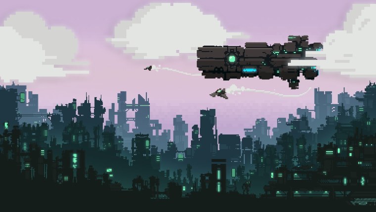 Пиксельный киберпанк город / Pixel Cyberpunk City