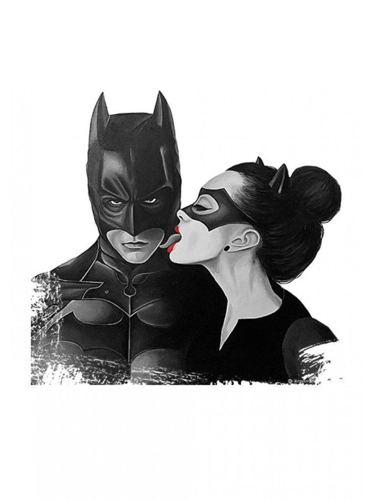 Бэтмен и женщина кошка любовь