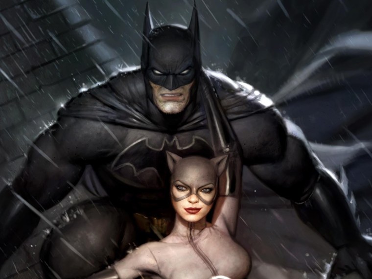 Бэтмен и женщина кошка обои
