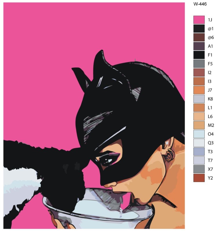 Поп арт Catwoman Batman