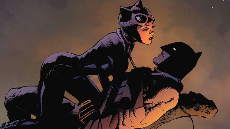 Женщина кошка и Бэтмен любовь 18