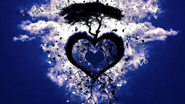 Живые обои сердечки