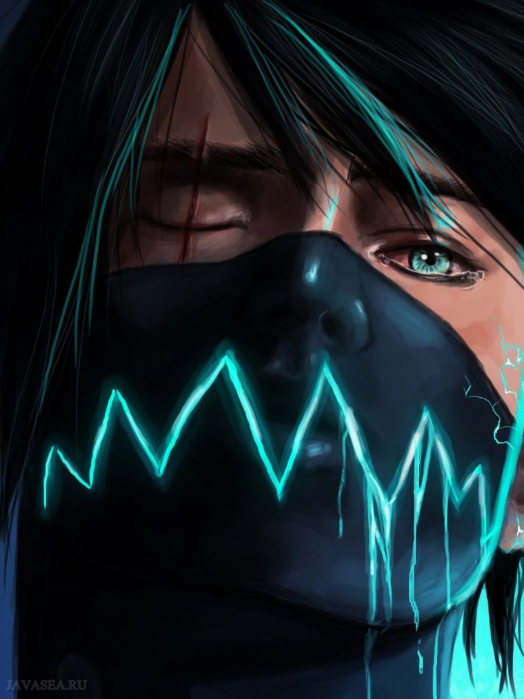 Хатаке Какаши, шрамы, маска для лица, аниме