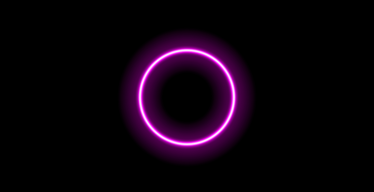 Неоновый круг для фотошопа