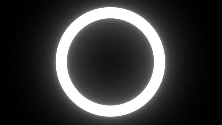 Круг на черном фоне