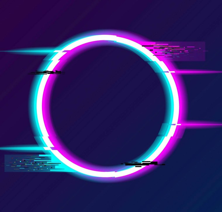 Неоновый круг для фотошопа