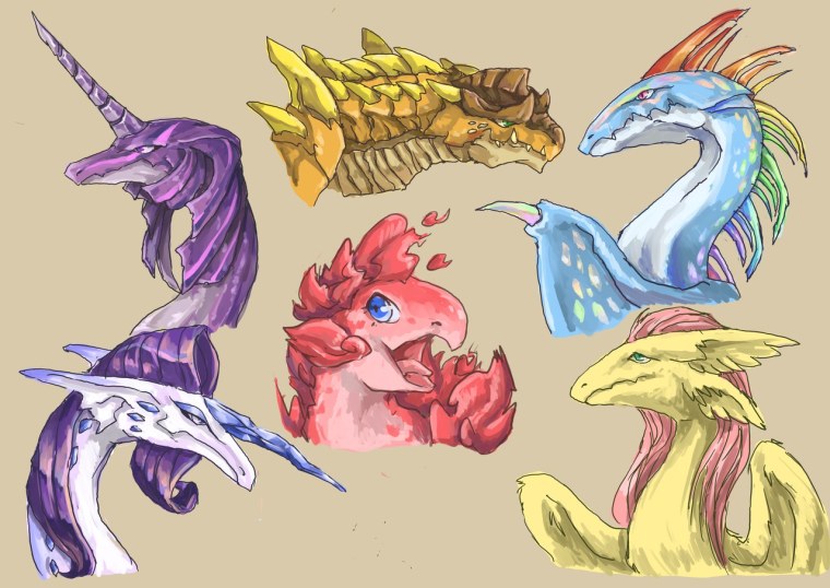 Пони дракон ОС