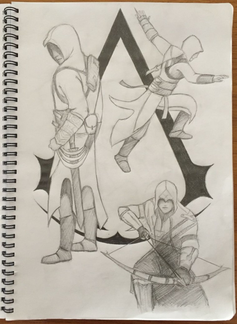 Ассасин Крид 3 рисунок