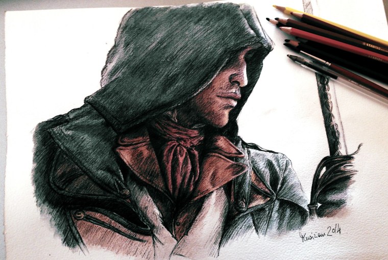 Раскраска ассасин Крид 2