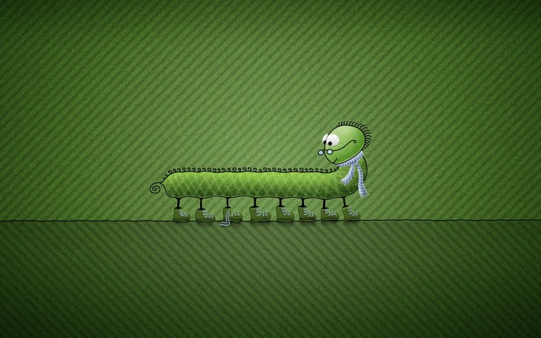 Креативные зелёные обои