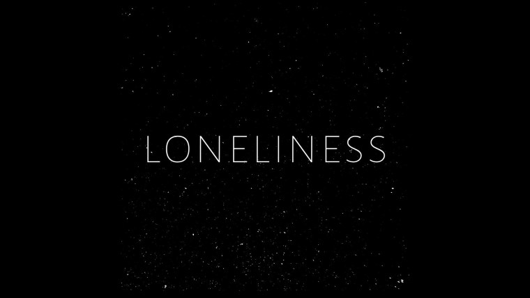 Одиночество надпись