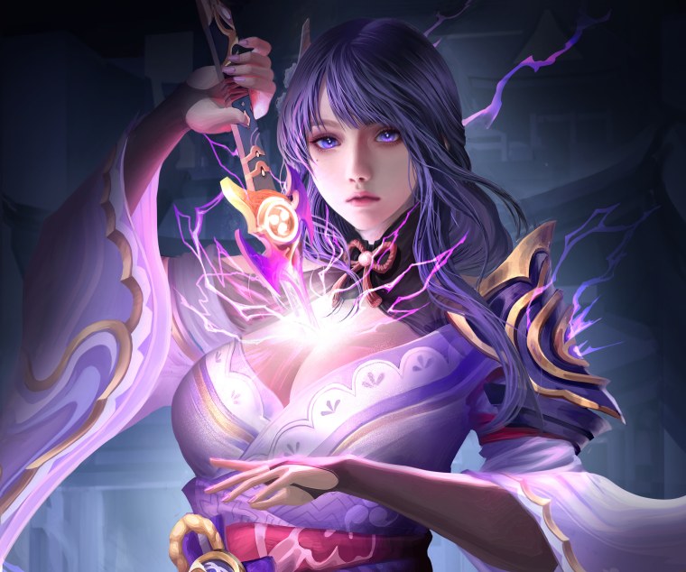 Райден Геншин обои