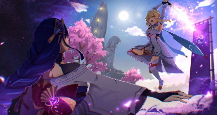 Баал Геншин 4к