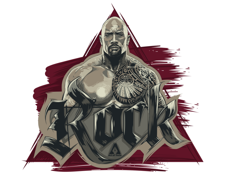 Дуэйн скала Джонсон арт