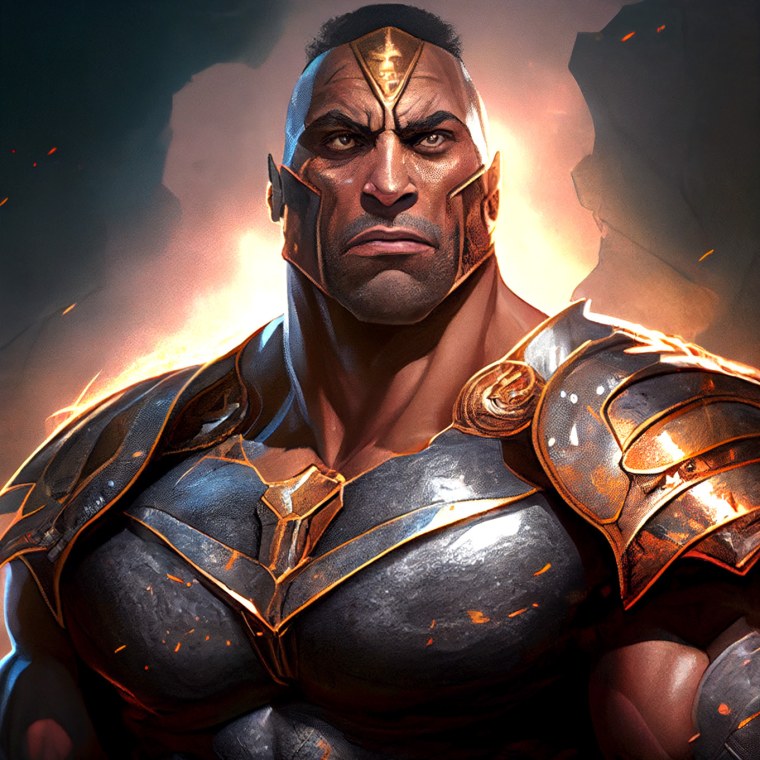 Дуэйн скала Джонсон шарж