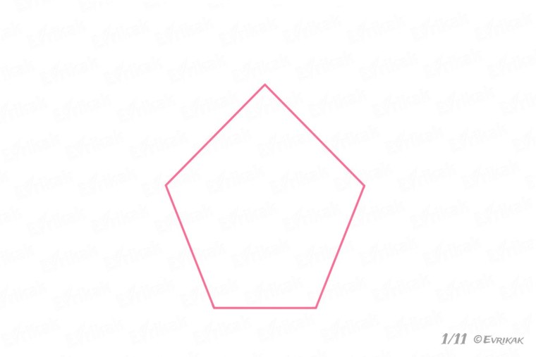 Пятиугольник раскраска