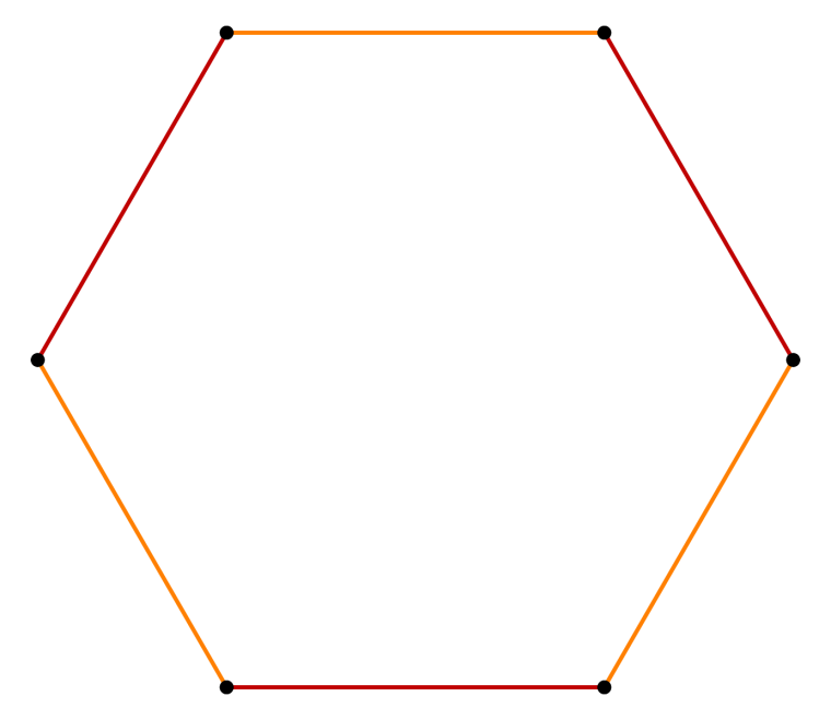 Пятиугольник в десятиугольнике