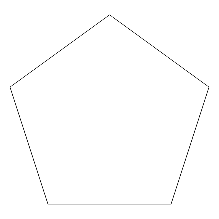 Пятиугольник 4 см