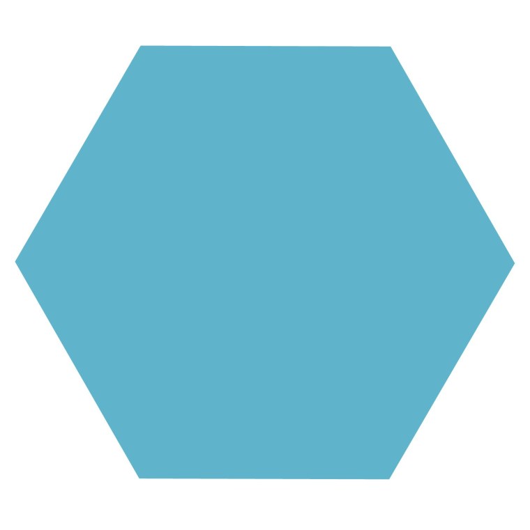 Голубой шестиугольник