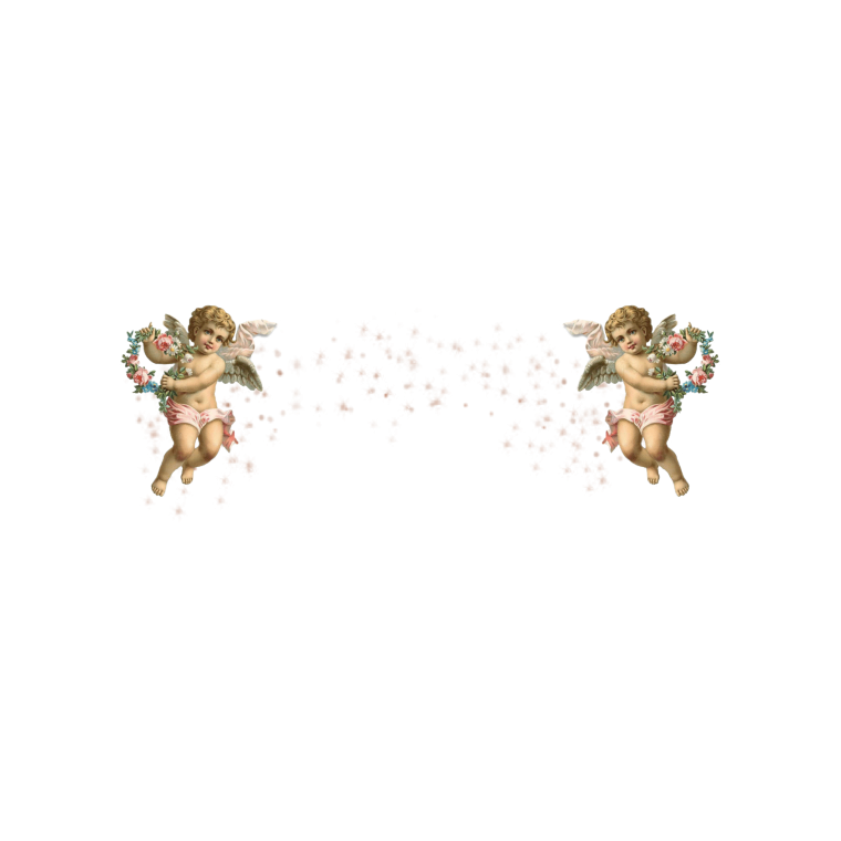 Ангелочек с автоматом без фона