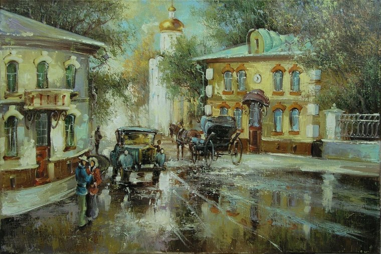 Картина улица в городе