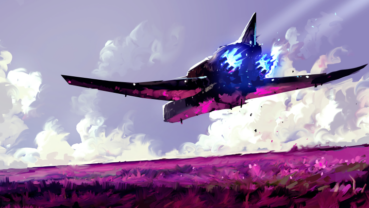 Огни Святого Эльма на самолете