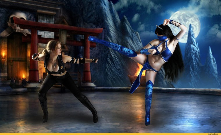 Мортал комбат Соня и Китана