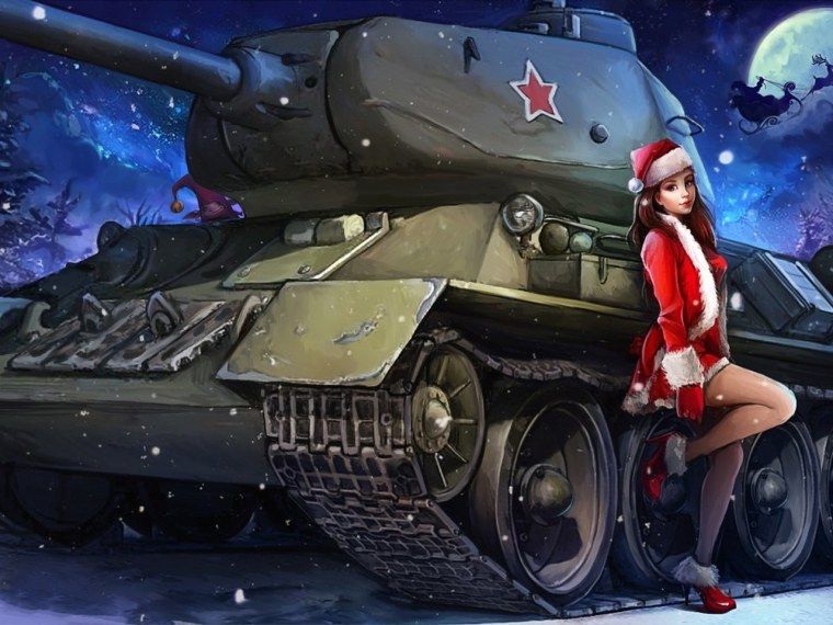 World of Tanks т34 девушка