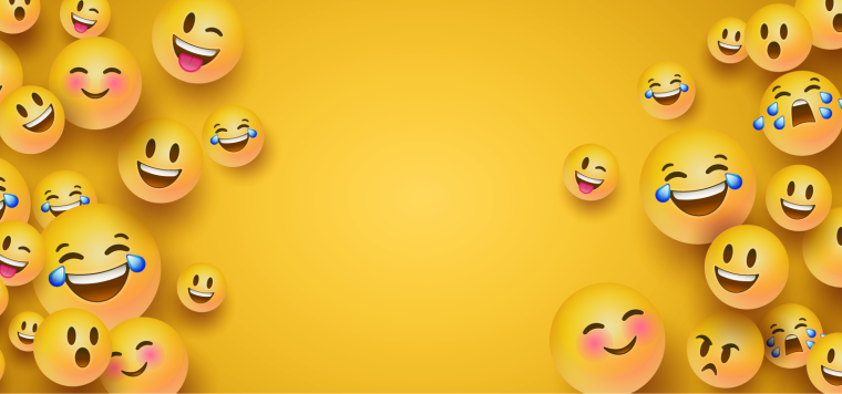 Рожица на желтом фоне