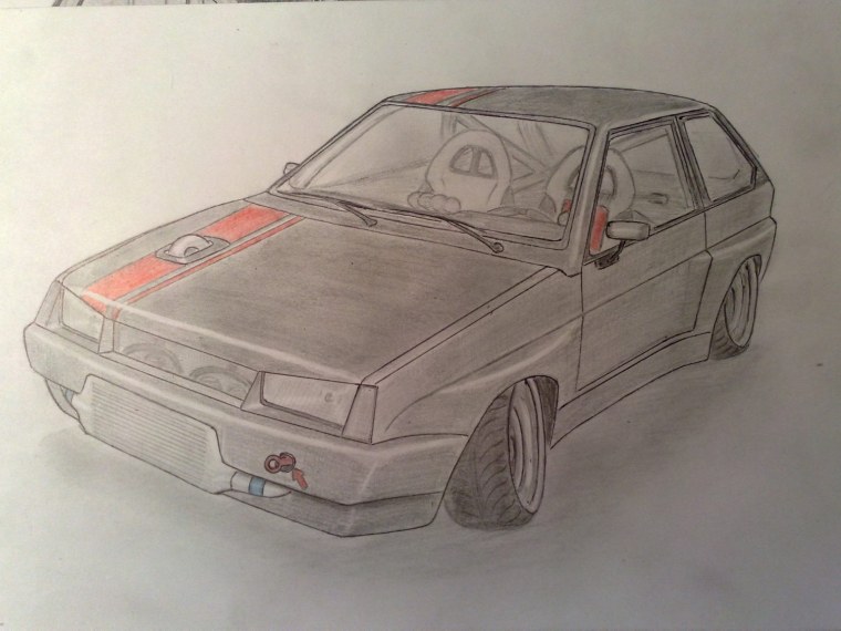 Карандашом ВАЗ 2109 БПАН