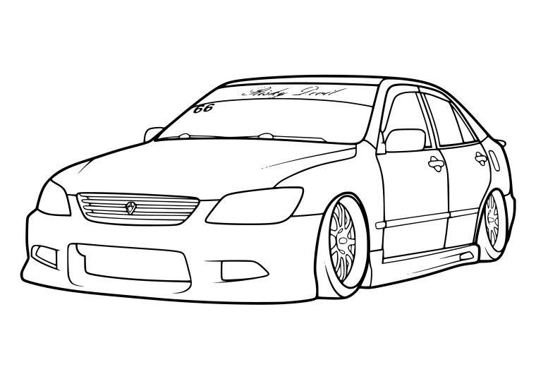 Toyota Altezza раскраска