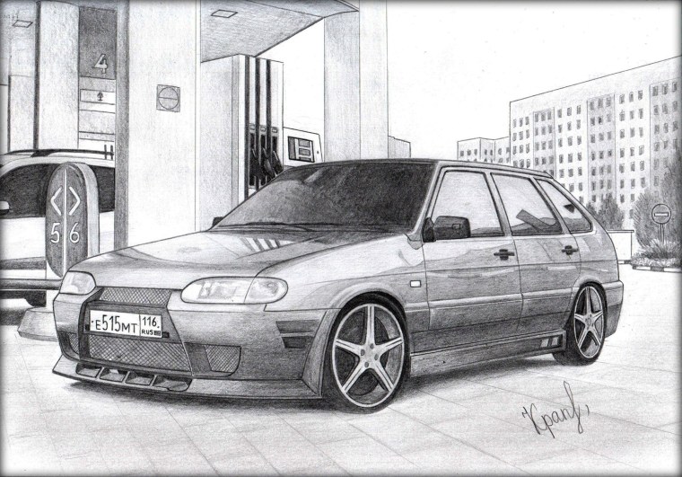 Раскраска Лада 2114