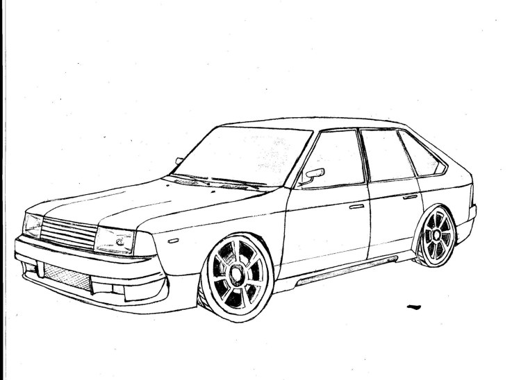 Москвич 2141 рисунок