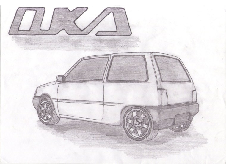 Чертёж ВАЗ Ока 2111