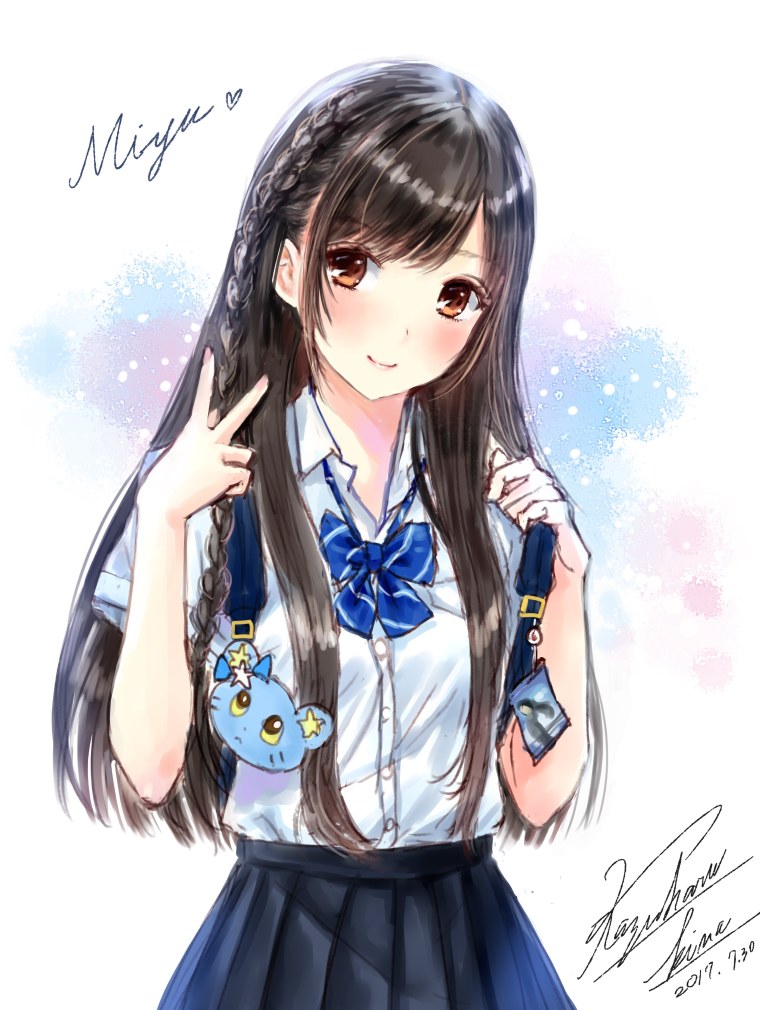 Аниме девушка милая