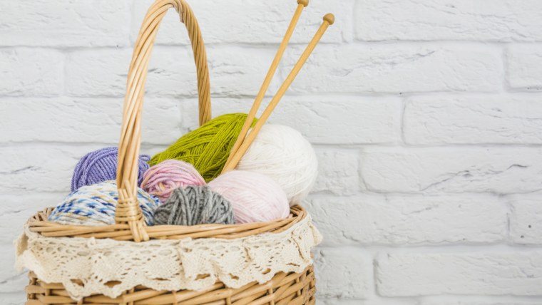 Корзинка с нитками