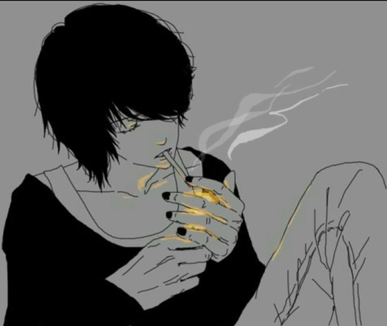 Аниме арт парень в наушниках