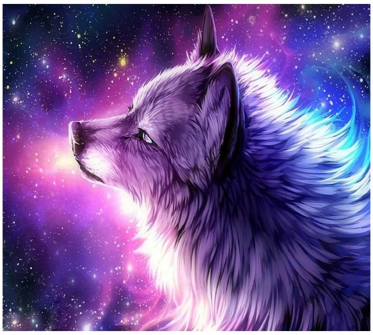 Красивый волк