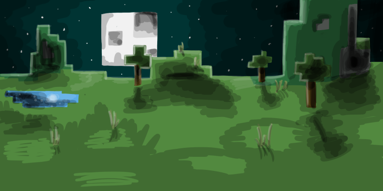 Мультяшный фон майнкрафт для шапки