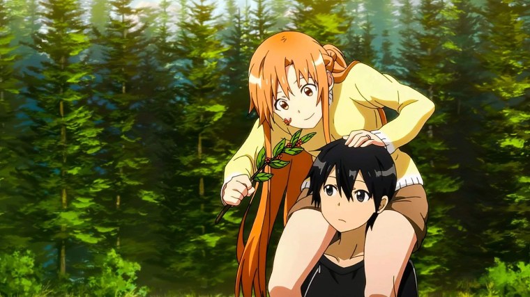 Кирито и Асуна кадры