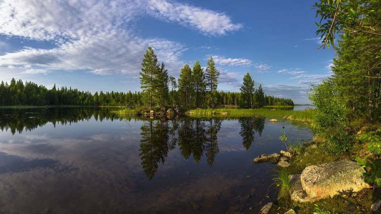 Озеро Лижмозеро Карелия
