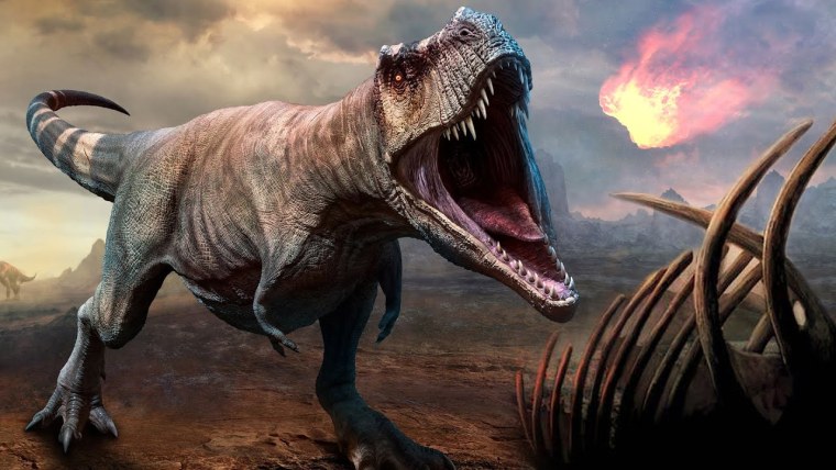 Скелет динозавра арт