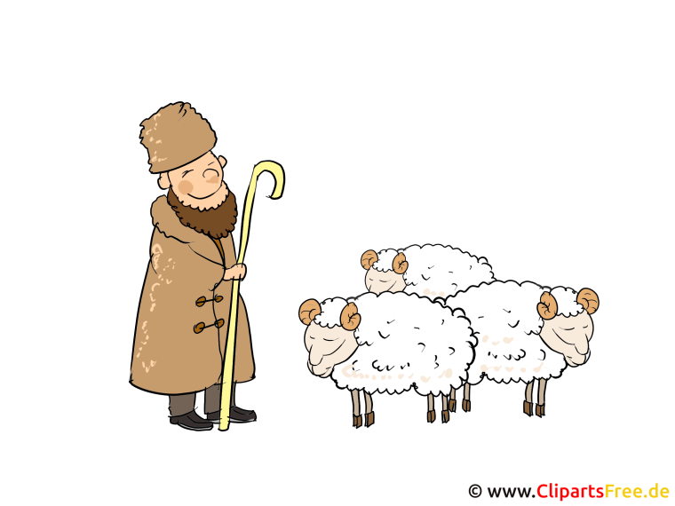 Пастух на прозрачном фоне