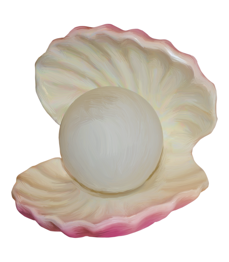 Светильник морская раковина с жемчужиной