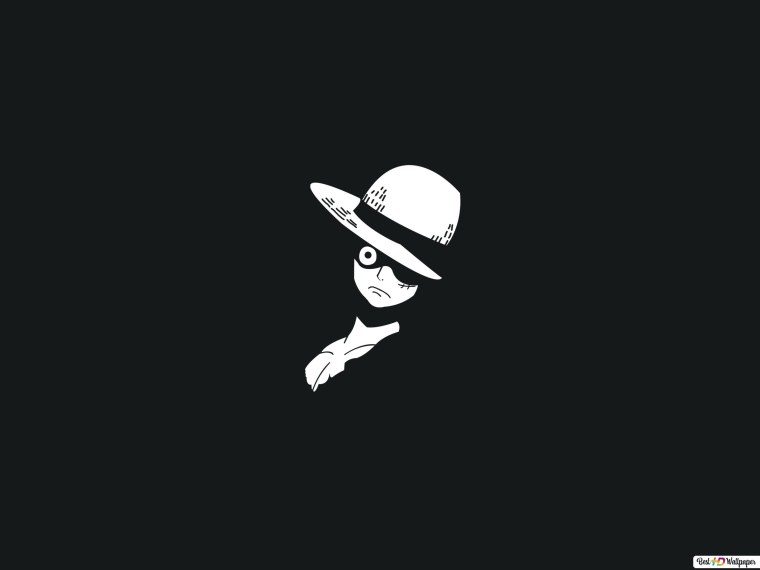 Луффи на темном фоне