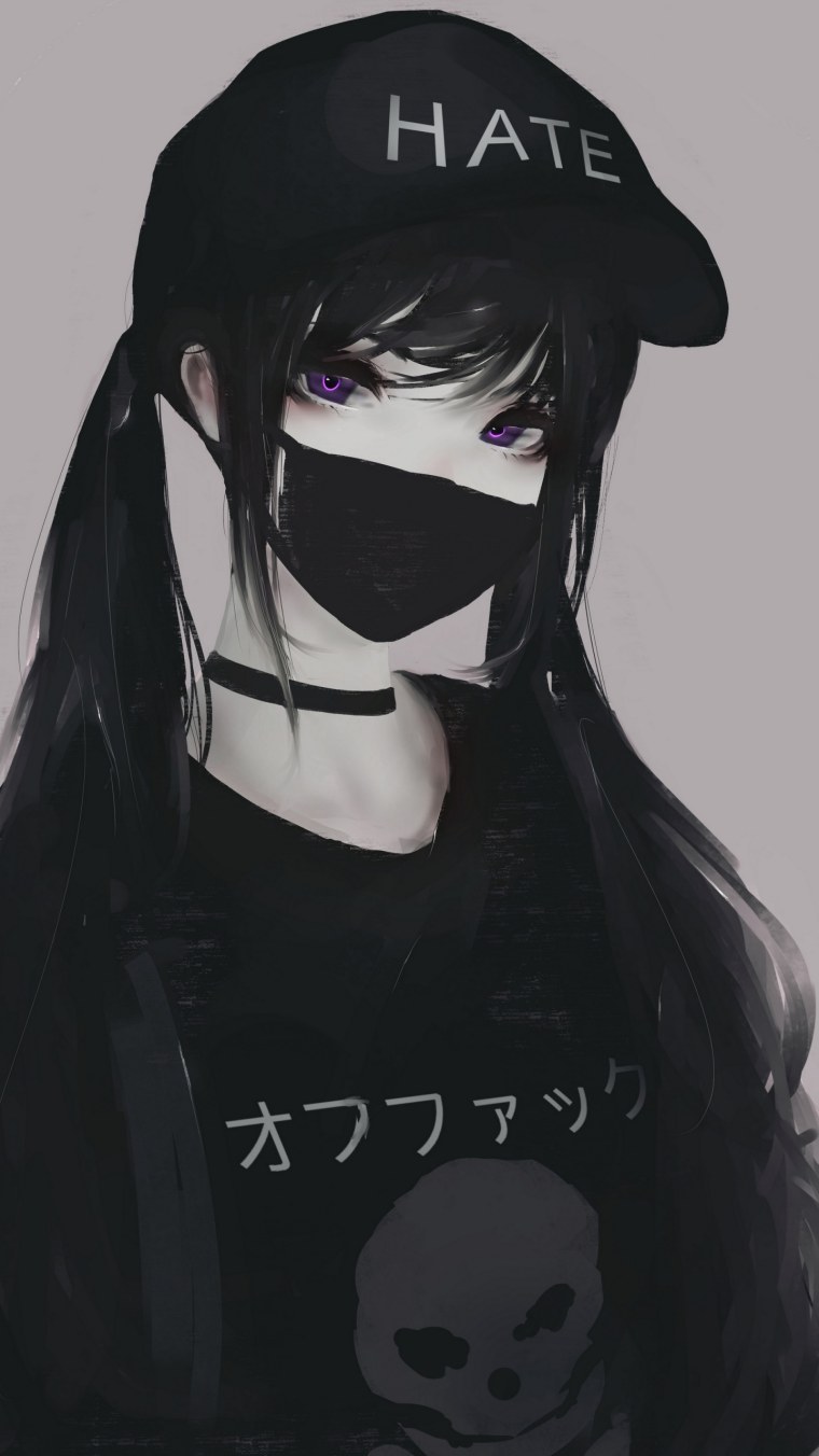 Аниме парень в маске