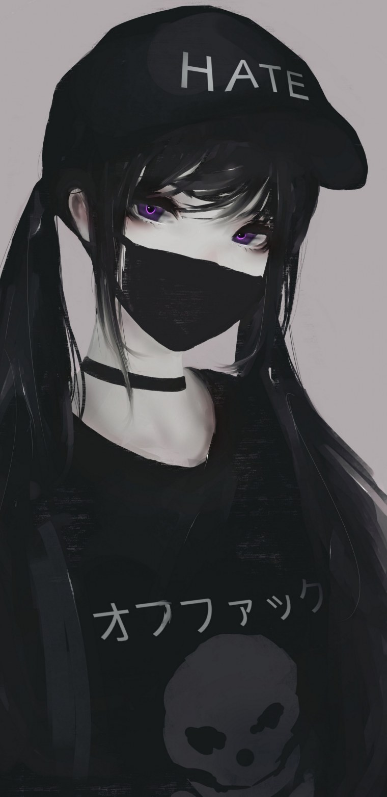 Парень в маске арт