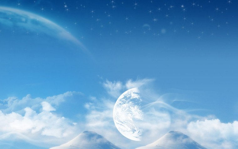 Голубая туманность космос