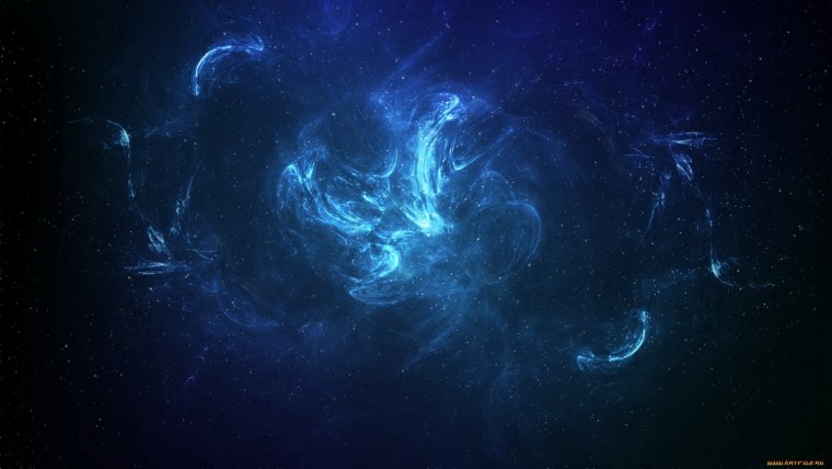 Голубое небо космос