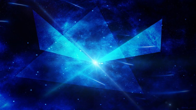 Голубое звездное небо